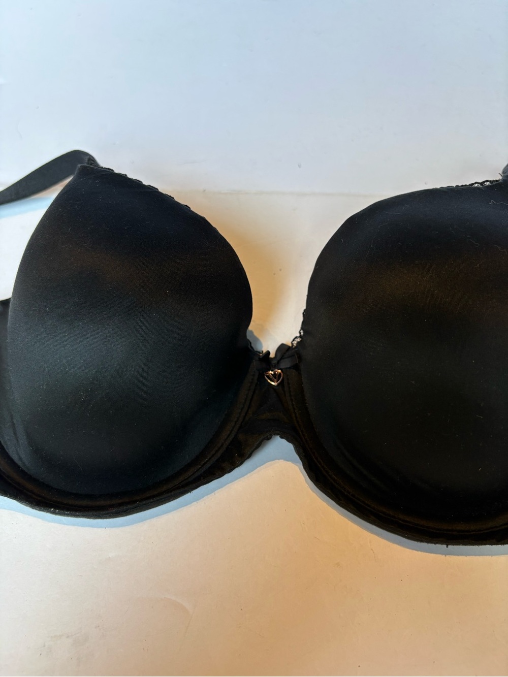 Victoria's Secret Body by Victoria Black Lined demi Bra UW padded Size 38B - Picture 6 of 8